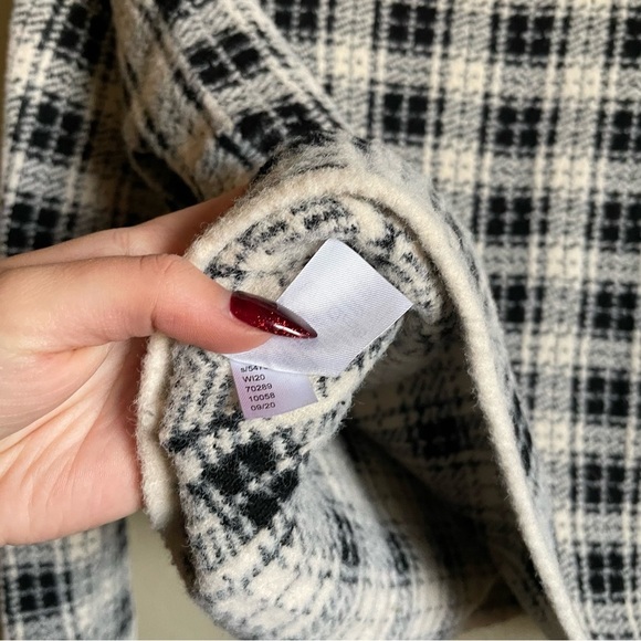 Ann Taylor Plaid Mock Neck Long Sleeve Sweater - Picture 4 of 6